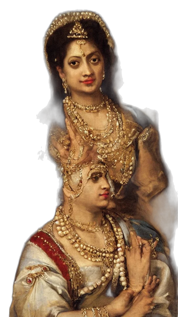 jewelry, crown, face, oil painting, photorealistic, pencil sketch, beautiful, regal transparent PNG cut-out