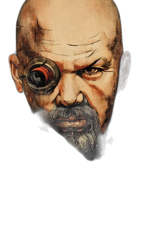 face, mask, weapon, staff transparent PNG cut-out