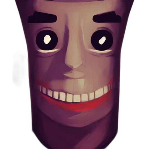 mask, face, robot, creature, concept art, 3d render, pixel art, cartoon transparent PNG cut-out
