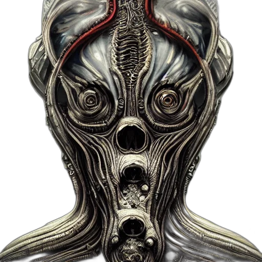 mask, creature, face, robot, concept art, 3d render, fantasy art, comic book art transparent PNG cut-out