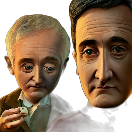 face, photorealistic, 3d render, concept art, cartoon, digital, art, anomalisa transparent PNG cut-out