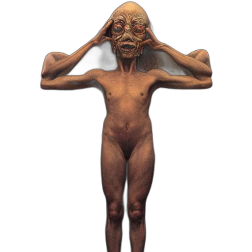 mask, creature, face, staff transparent PNG cut-out