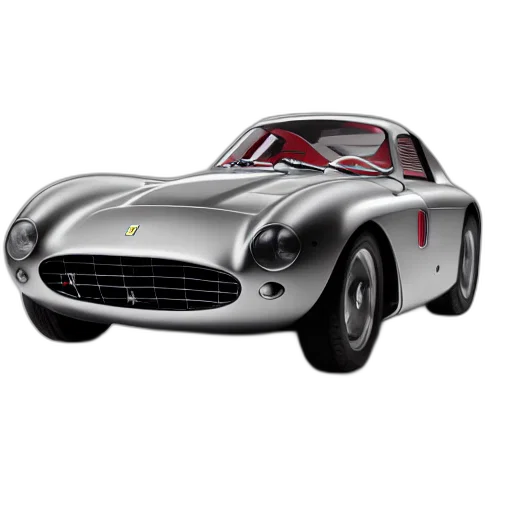 car, 3d render, photorealistic, concept art, cartoon, ferrari, concept, studio transparent PNG cut-out