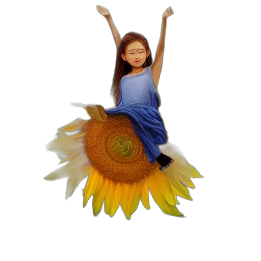 flower, umbrella, dress, 3d render, photorealistic, fantasy art, oil painting, dreamy transparent PNG cut-out