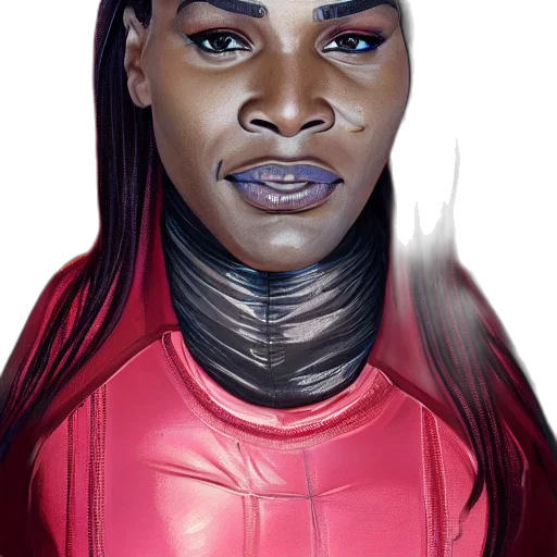face, concept art, comic book art, cyberpunk, photorealistic, outer space, red, highly transparent PNG cut-out
