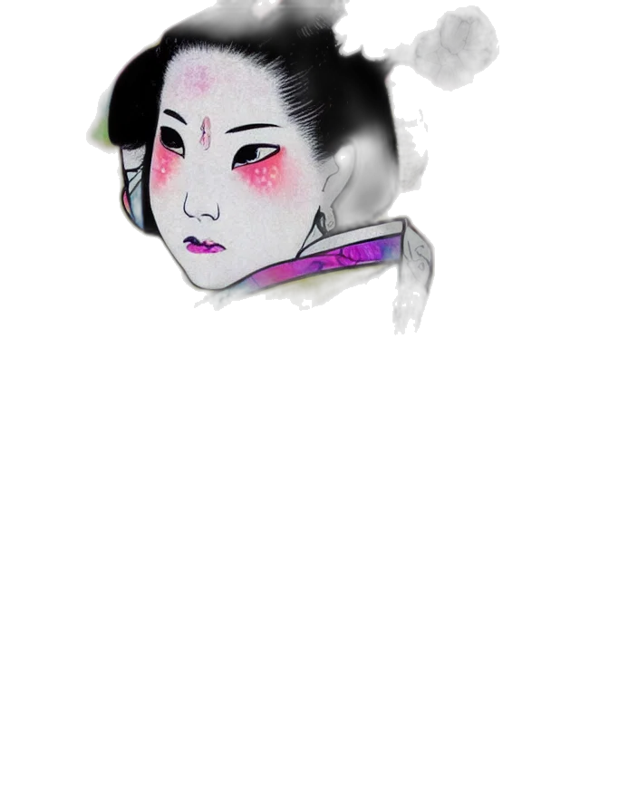 face, mask, staff, creature transparent PNG cut-out