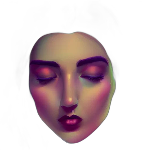 face, mask, crown, jewelry transparent PNG cut-out