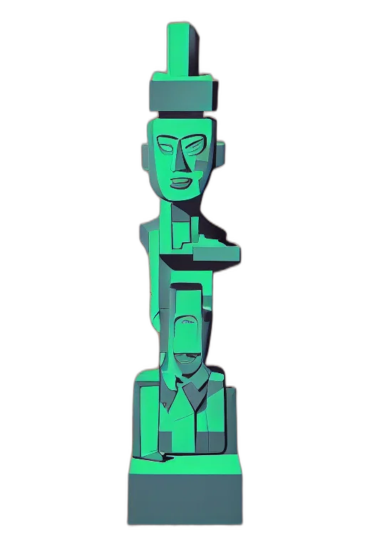 robot, staff, sword, weapon, 3d render, pixel art, cartoon, concept art transparent PNG cut-out
