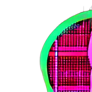 building, umbrella, robot, crown, vaporwave, 3d render, cyberpunk, pixel art transparent PNG cut-out