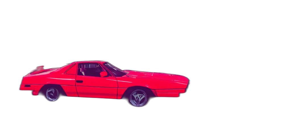 car, weapon, jacket, 3d render, photorealistic, concept art, vaporwave, red transparent PNG cut-out