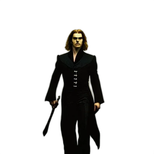 staff, jacket, weapon, sword, concept art, pixel art, comic book art, fantasy art transparent PNG cut-out