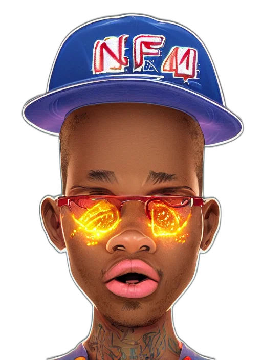 face, cartoon, photorealistic, 3d render, concept art, colourful, caricature, vfx transparent PNG cut-out