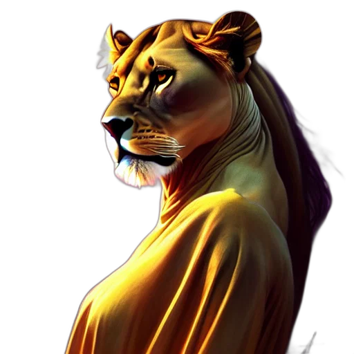 animal, crown, concept art, fantasy art transparent PNG cut-out