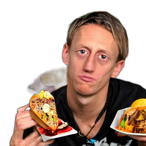 food, face, animal, creature, photorealistic, tony, hawk, pro transparent PNG cut-out