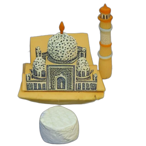 food, 3d render, cheese, reconstruction transparent PNG cut-out