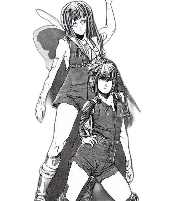 jacket, sword, weapon, concept art, anime, fantasy art, pencil sketch, outer space transparent PNG cut-out