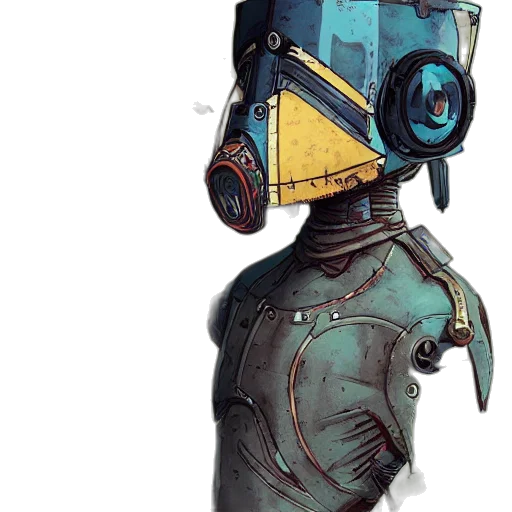 robot, mask, face, staff transparent PNG cut-out