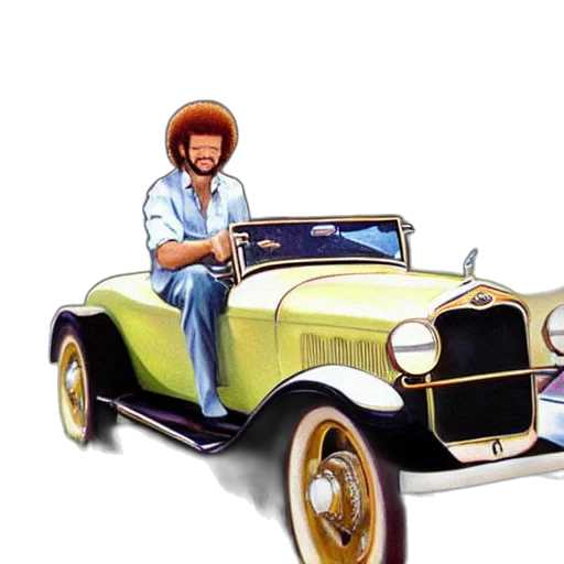 car, concept art, photorealistic, cartoon transparent PNG cut-out