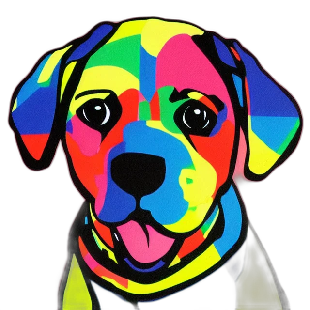animal, face, photorealistic, pixel art, cartoon, watercolor, neon, colorful transparent PNG cut-out