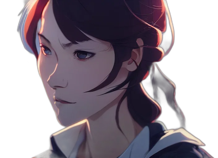 face, crown, staff, mask, anime, concept art, fantasy art, comic book art transparent PNG cut-out