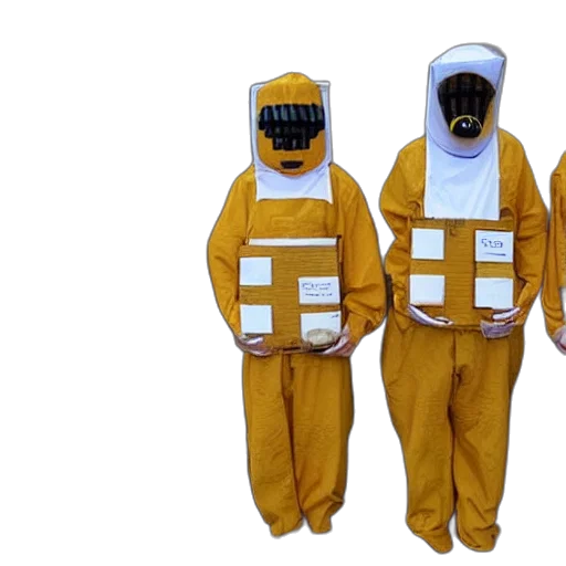 outer space, bees, dressed, inmates transparent PNG cut-out