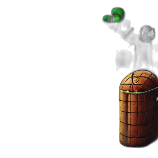 bottle, robot, 3d render, concept art transparent PNG cut-out