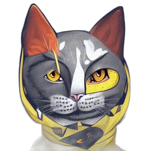 mask, concept art, photorealistic, 3d render transparent PNG cut-out