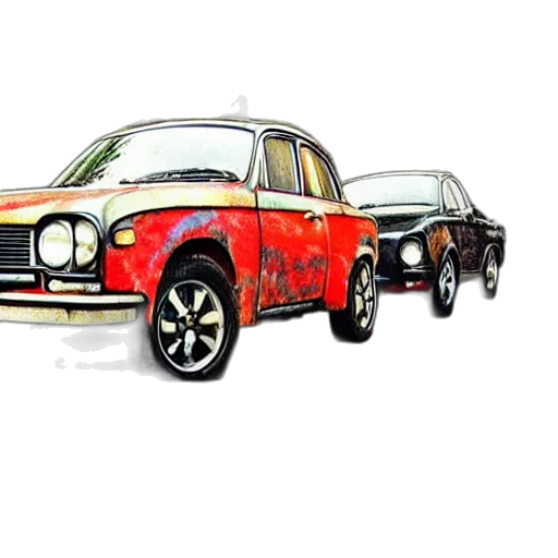 car, photorealistic, concept art, 3d render transparent PNG cut-out