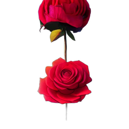 flower, crown, jewelry, hat, 3d render, photorealistic, concept art, red transparent PNG cut-out