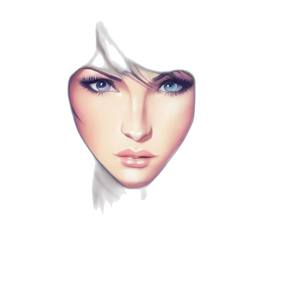 face, mask, hair, hat transparent PNG cut-out