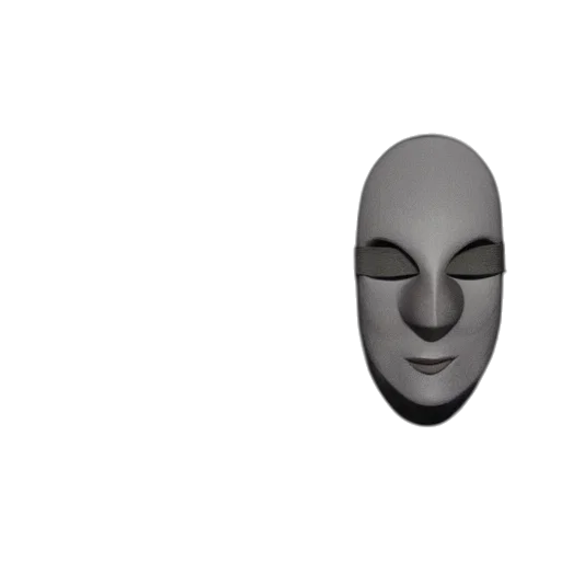 mask, face, crown, hat, 3d render, concept art, monochrome, masks transparent PNG cut-out