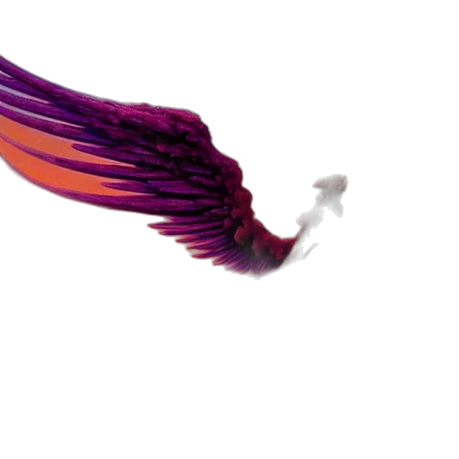 dragon, hair, staff, flower, 3d render, photorealistic, concept art, vaporwave transparent PNG cut-out
