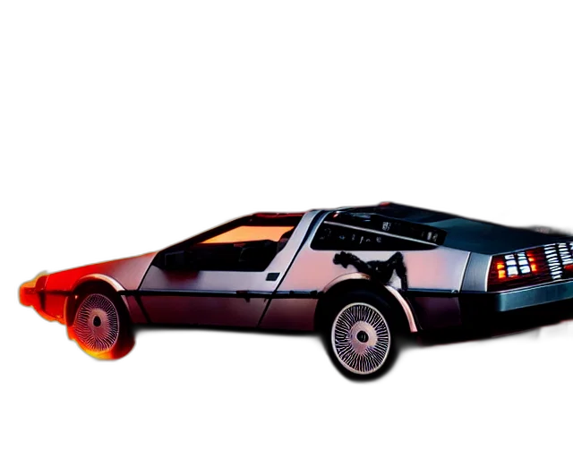 car, robot, concept art, vaporwave, 3d render, cyberpunk, fire, photograph transparent PNG cut-out