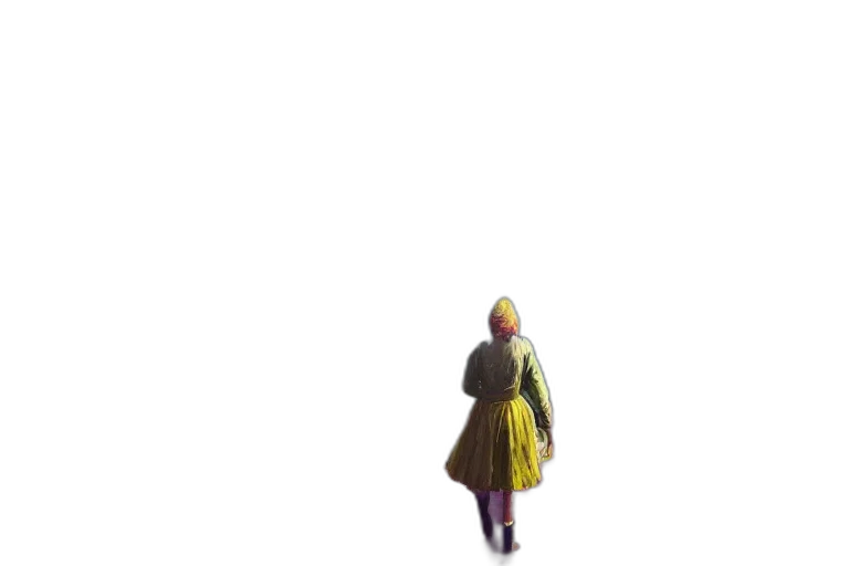 dress, umbrella, jacket, robot, 3d render, concept art, pixel art, watercolor transparent PNG cut-out