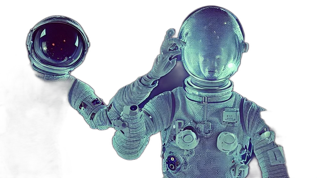 robot, mask, staff, concept art transparent PNG cut-out