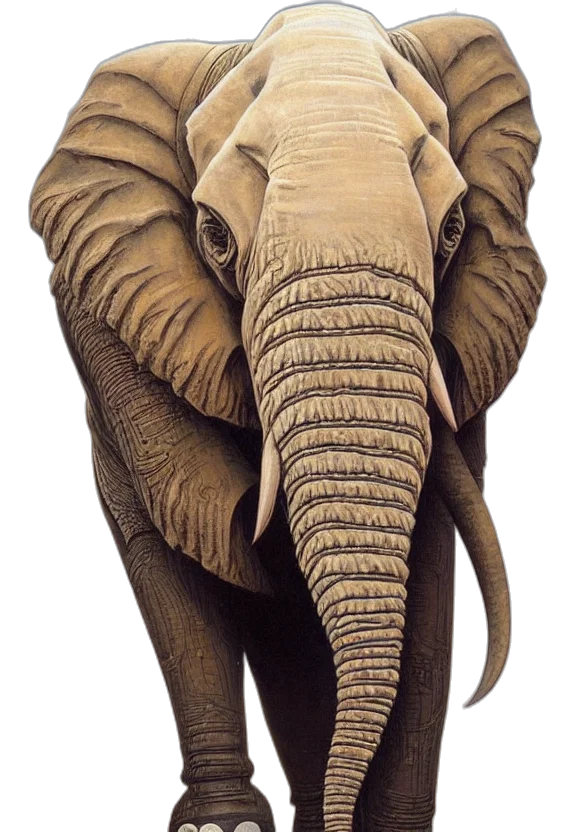 animal, creature, face, staff, photorealistic, oil painting, concept art, watercolor transparent PNG cut-out