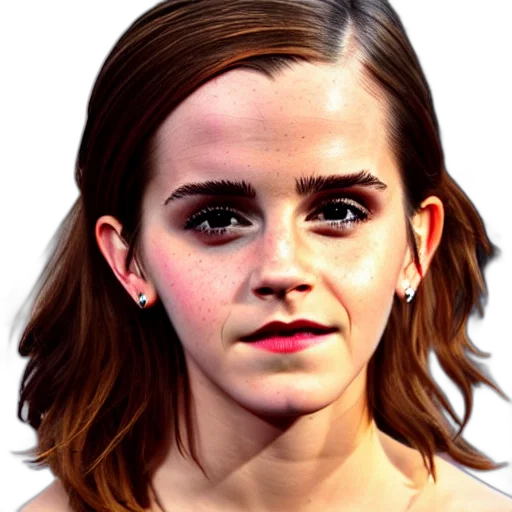 face, hair, dress, photorealistic transparent PNG cut-out