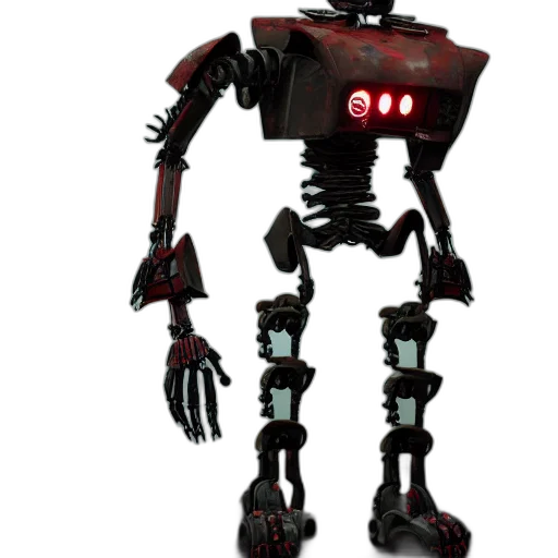 robot, creature, animal, weapon, 3d render, concept art, cyberpunk, pixel art transparent PNG cut-out
