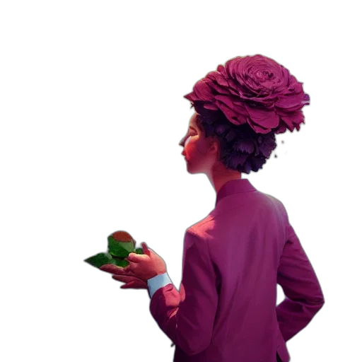 hat, flower, dress, crown transparent PNG cut-out