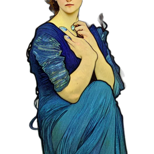 staff, dress, jewelry, face transparent PNG cut-out