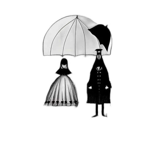 umbrella, dress, hat, mask transparent PNG cut-out
