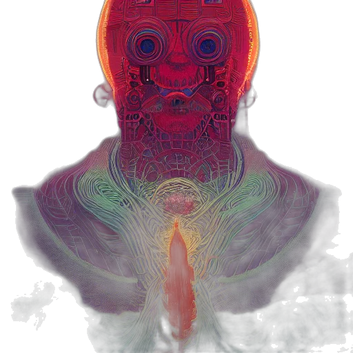 mask, face, robot, creature transparent PNG cut-out