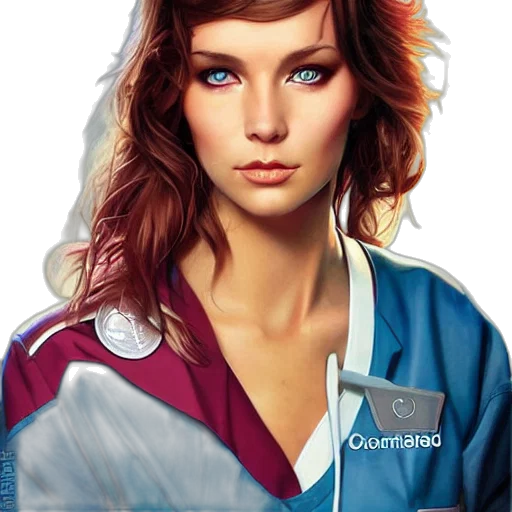 jacket, staff, face, robot transparent PNG cut-out