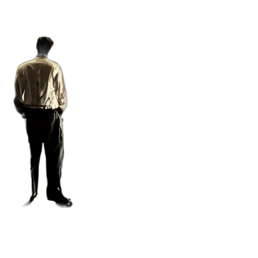 staff, jacket, robot, face, concept art, 3d render, photorealistic, fog transparent PNG cut-out