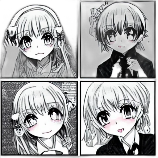 face, anime, cartoon, pixel art, comic book art, monochrome, dark, shoujo transparent PNG cut-out