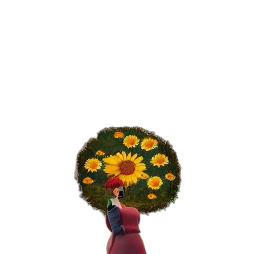 flower, dress, crown, tree transparent PNG cut-out