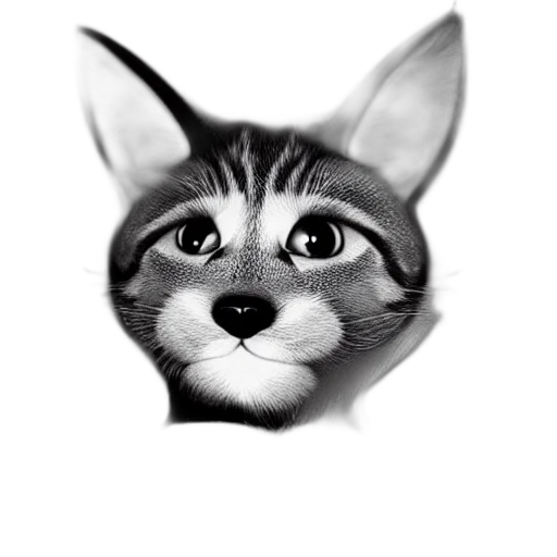 animal, face, creature, staff, photorealistic, pencil sketch, cartoon, 3d render transparent PNG cut-out