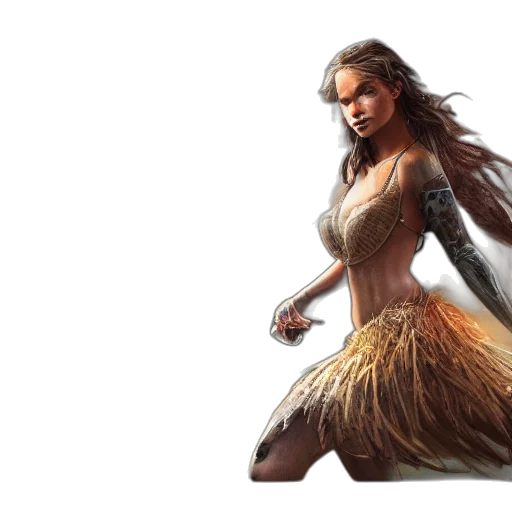 dress, concept art, fantasy art, comic book art, photorealistic, earth tones, golden, game transparent PNG cut-out