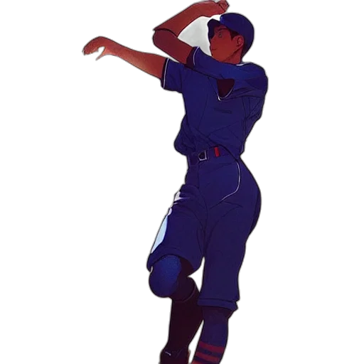 staff, concept art, cartoon, pixel art, anime, blue, confident, teenage transparent PNG cut-out