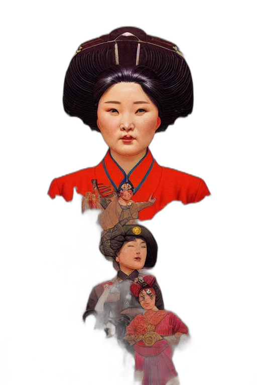 crown, staff, face, hat transparent PNG cut-out
